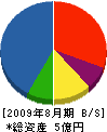 永井組 貸借対照表 2009年8月期