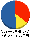 全日本ルミクール・ガラス用フィルム施工（同） 貸借対照表 2013年3月期