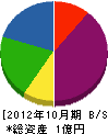 中山ボーリング 貸借対照表 2012年10月期