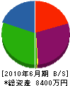 佐藤建設工業 貸借対照表 2010年6月期