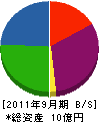 丸山組 貸借対照表 2011年9月期