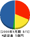 ゴシヨー 貸借対照表 2008年9月期