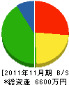 渡邊工務店 貸借対照表 2011年11月期