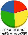 勝田ガス事業（同） 貸借対照表 2011年3月期