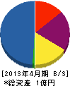 武田工業 貸借対照表 2013年4月期