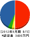 潮＊商会 貸借対照表 2012年8月期
