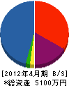 兵庫安全 貸借対照表 2012年4月期
