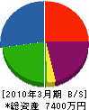 河田産業 貸借対照表 2010年3月期