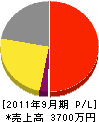 田中造園石材 損益計算書 2011年9月期