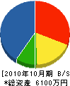 平田ラジオ 貸借対照表 2010年10月期