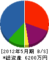 山本産業 貸借対照表 2012年5月期
