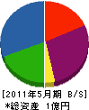 小笠原工業 貸借対照表 2011年5月期