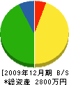 甲田建材 貸借対照表 2009年12月期