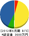 田島住宅設備 貸借対照表 2012年6月期