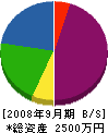 田中電気工業所 貸借対照表 2008年9月期