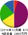 高瀬建設 貸借対照表 2010年12月期