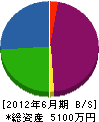 細田住宅設備 貸借対照表 2012年6月期