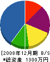 ジュニア商会 貸借対照表 2008年12月期