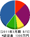 佐藤電機店 貸借対照表 2011年3月期