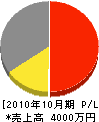 成田ポンプ水道工業所 損益計算書 2010年10月期