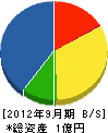 大翔 貸借対照表 2012年9月期