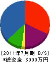 永井設計工務 貸借対照表 2011年7月期