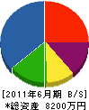 山田建設 貸借対照表 2011年6月期