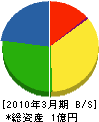 京葉建設業（同） 貸借対照表 2010年3月期