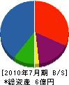 ヤマイチ 貸借対照表 2010年7月期