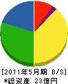 北海道ガソン 貸借対照表 2011年5月期