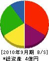 畑佐興業 貸借対照表 2010年9月期