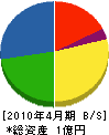 長野建設 貸借対照表 2010年4月期