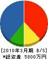 神田造園 貸借対照表 2010年3月期