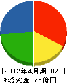 松本組 貸借対照表 2012年4月期