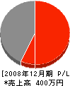 島田建設 損益計算書 2008年12月期