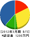 山＊電設 貸借対照表 2012年3月期