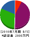 寿建設興業 貸借対照表 2010年7月期 寿建設興業 貸借対照表 2010年7月期