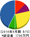 丸美電気商会 貸借対照表 2010年9月期