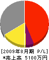 高松建築 損益計算書 2009年8月期