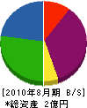 池田商店 貸借対照表 2010年8月期