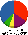 鈴木建設 貸借対照表 2012年3月期