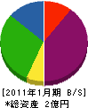 中村ポンプ 貸借対照表 2011年1月期