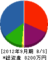 永広産業 貸借対照表 2012年9月期