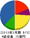 東通インターナショナル 貸借対照表 2013年3月期