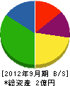 大橋防災社 貸借対照表 2012年9月期