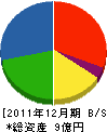 キヨナガ 貸借対照表 2011年12月期