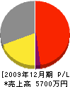 平専電工 損益計算書 2009年12月期