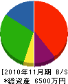 滝沢建築 貸借対照表 2010年11月期