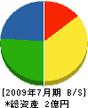 木島組 貸借対照表 2009年7月期