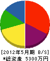 小笠原組 貸借対照表 2012年5月期